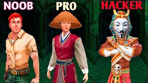NOOB Vs PRO Vs HACKER-Temple Run 2.