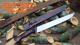 100%kekuatan asli baja per hanya digrenda_ proses full membuat golok sembelihan paling mudah