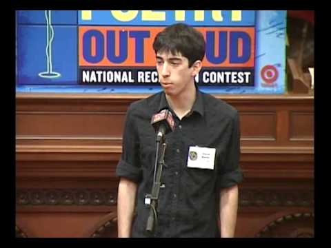 California Poetry Out Loud 2010 David Butler of El...