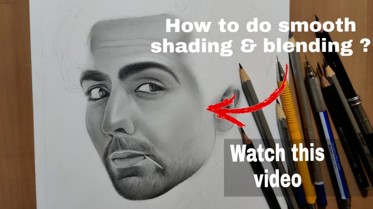 How to do smooth shading & blending using graphite pencils