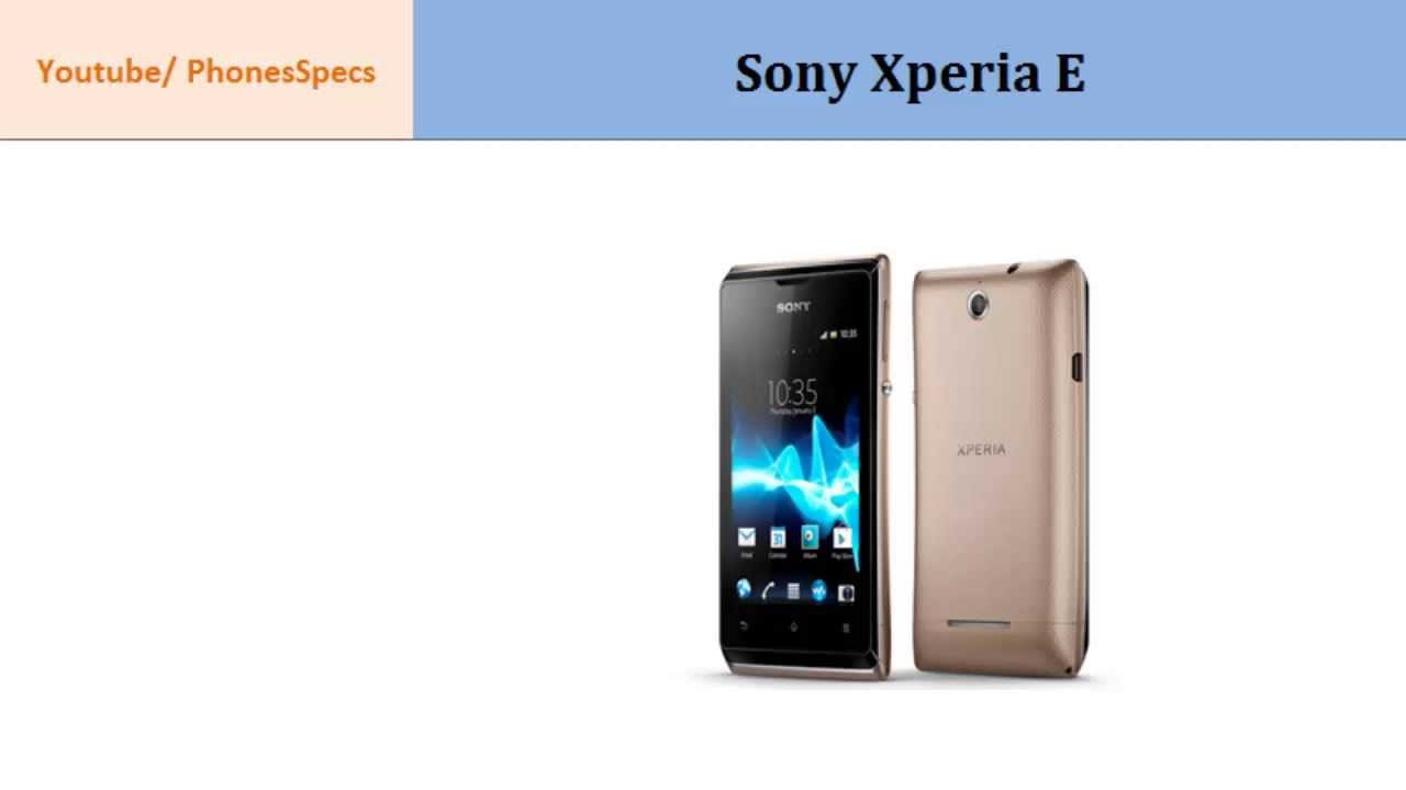 Sony Xperia E, Quick Specification