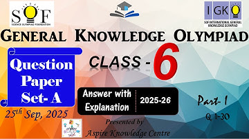 IGKO 2025-26 Klas 6 examenvragenset A | Klas 6 IGKO 2025 | Klas 6 IGKO Deel I #igko #142