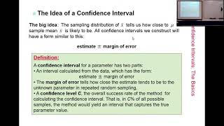 8.1 Part 1 - Interpreting Confidence Intervals and Levels