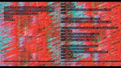 FoxDot & Hydra: The Logic of Expression. Syntax.No(o2);