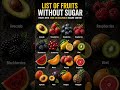 Low-sugar fruits you should be eating daily. #viral