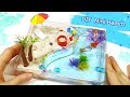 [Miniature Real beach] 여름휴가 내방으로 떠나보자!!! 미니어쳐 진짜 해변 만들기!