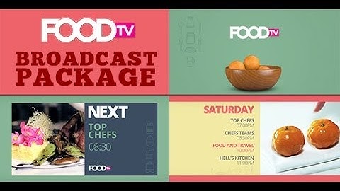 after effects templates "Food TV Broadcast Package" - videohive -www.istockplus.com