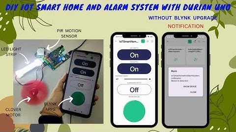 Arduino STEM RBT project: IOT Smart Home with Alarm System Durian Uno (Enhancement of Arduino Uno)