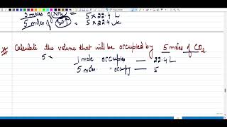 Amazing relationship between mole and volume of a gas