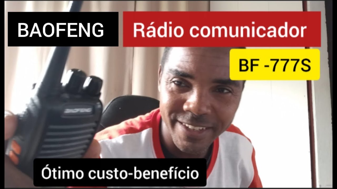 Rádio comunicador de frequência BF 777S - BAOFENG TWO-WAY RÁDIO - fm rádio - é bom, funciona, 1,5Km