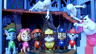 PATRULLA CANINA y el FANTASMA! ¿se harán caquita encima? Paw patrol CHALLENGE #pawpatrol