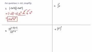 MathCamp321: Algebra 2 - Monomials/Rules of Exponents (part 1)