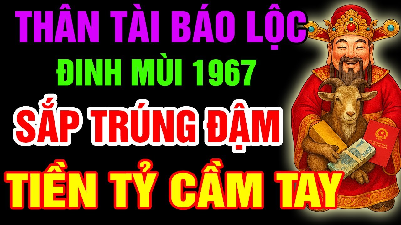 Thần Tài Báo Trước, 10 Dấu Hiệu Đinh Mùi 1967 SẮP GIÀU SANG VƯỢT TRỘI, TÀI LỘC ÙN ÙN ĐẾN