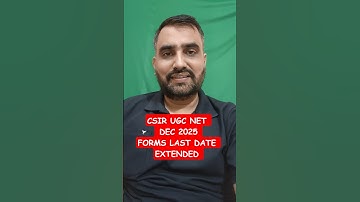 CSIR UGC NET FORM DATES EXTENDED #csirnet2025 #csirnetapplication