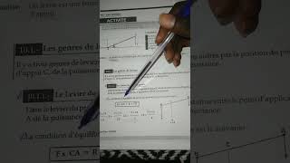 Les leviers (1ere,2eme genre)(physique 9em)