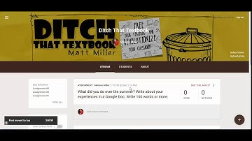 New Google Classroom Features #6: Create an easy reminder with a couple clicks