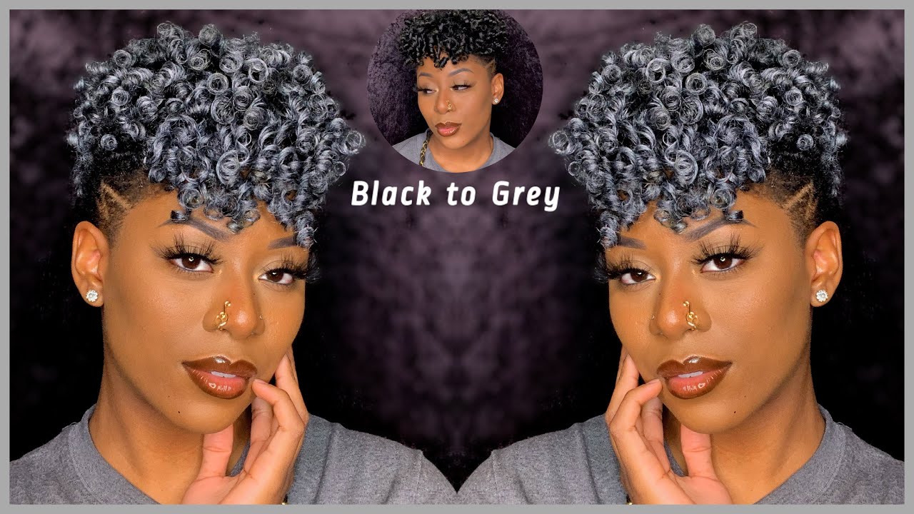 COLORING MY HAIR SILVER (GREY) AT 2AM | Hair Paint Wax