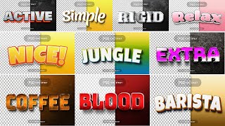 2023 3D Text Effect Ultimate Bundle  Photoshop Tutorial Part 4