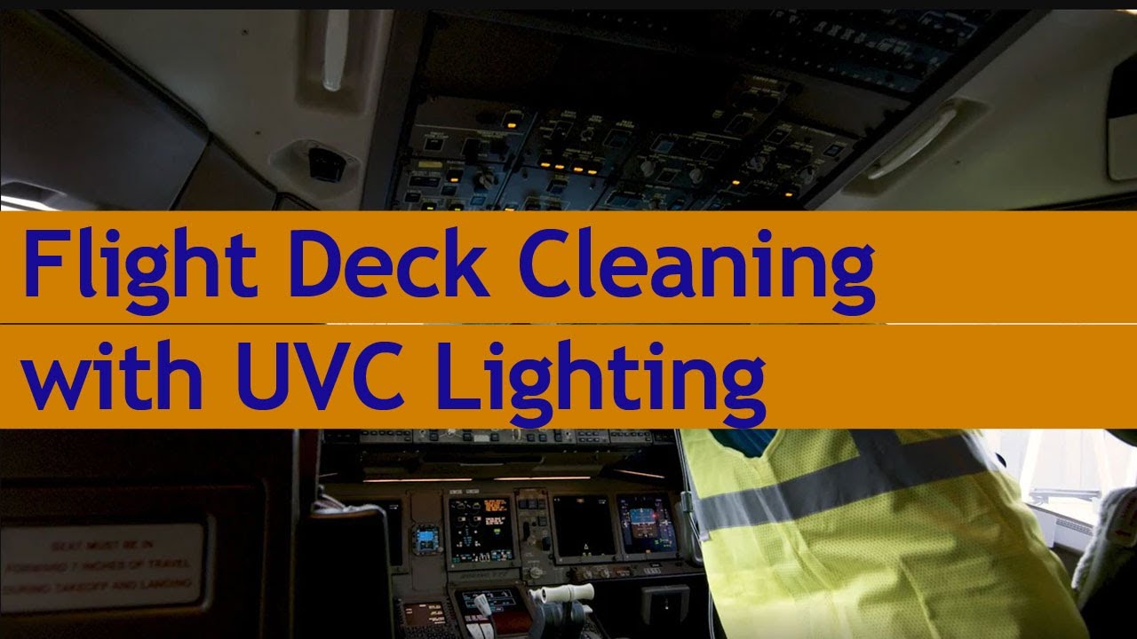 United Airline Cleaning Flight Decks with UVC Lighting