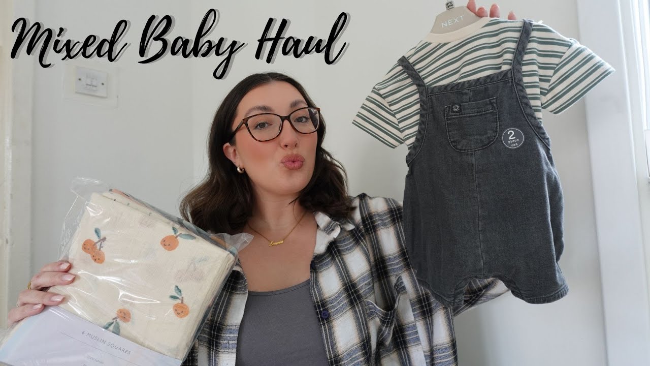 MIXED BABY HAUL, EVERYTHING NEW SO FAR- ASDA, NEXT, JOHN LEWIS, TESCO!!//LAURENMEE