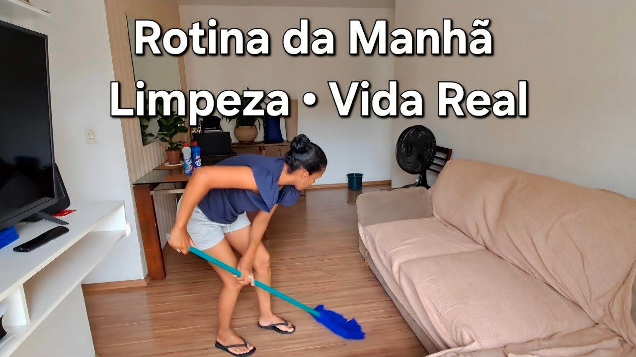 ROTINA DA MANHÃ REAL: Arrumei 3 Quartos e a Sala | Antes e Depois + Vida Leve