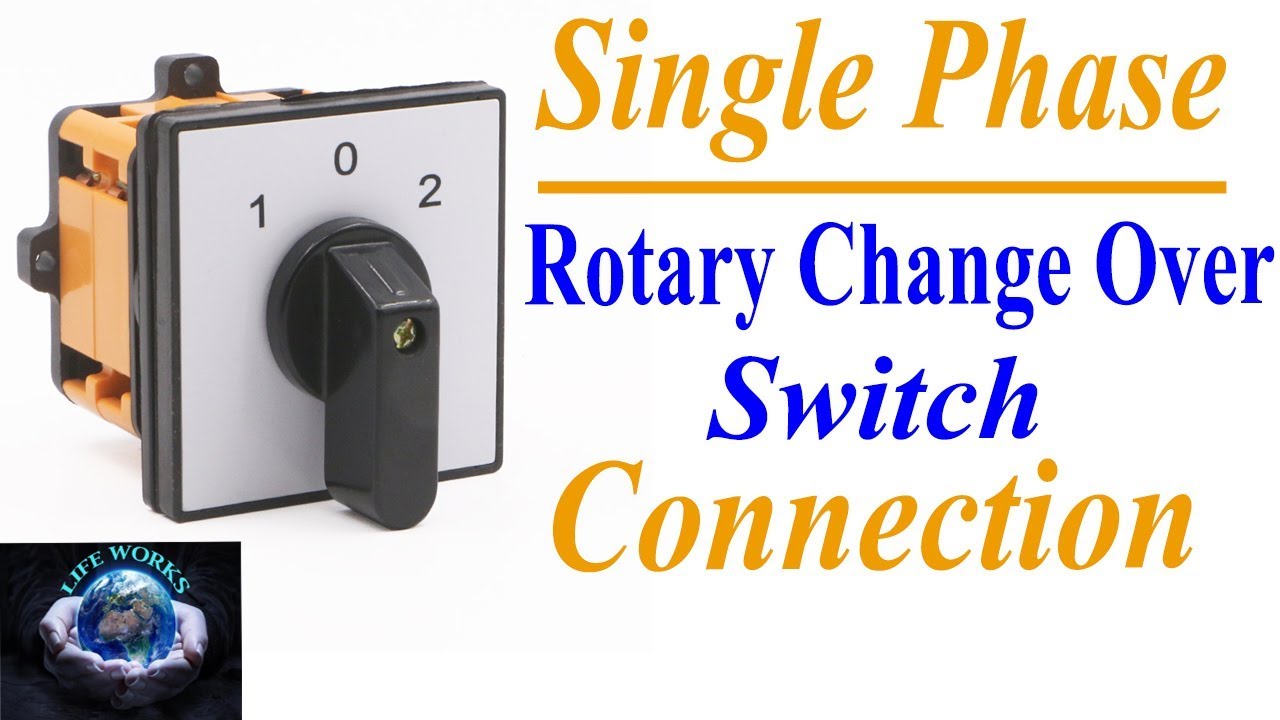 Rotary Switch Connection in Hindi/Urdu | Rotary Changeover Switch