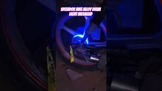 Alloy wheel drum RGB light install 🇮🇳🇮🇳🇮🇳🇮🇳 #rgblights #trending #reels #bike #reelitfeelit #viral 💀