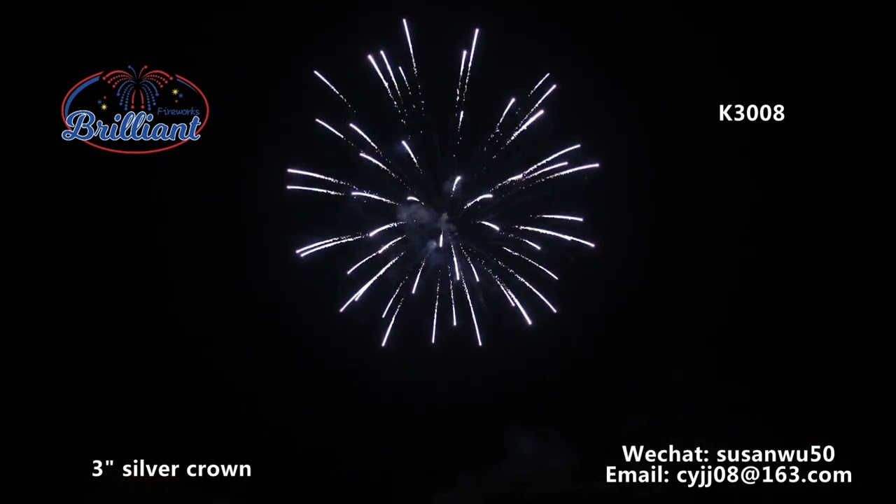 K3008  3" silver crown