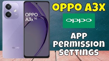 Oppo A3x App Permission Settings || Allow/Deny App Permissions #new