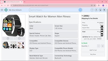 Full-Fledged E-Commerce Website for WeOneInfotech | Built with Next.js and Node.js