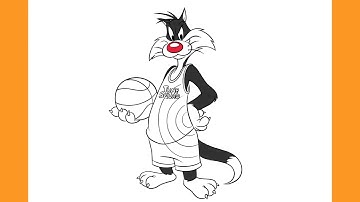 How to Draw SYLVESTER - Tune Squad | SPACE JAM: A New Legacy