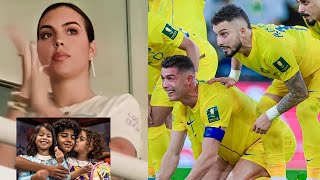 Big sad!Georgina & her children share Ronaldo’s tears after season ending trophy misery for Al-Nassr