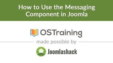 Joomla Beginner Class, Lesson #23: How to Use the Messaging Component in Joomla