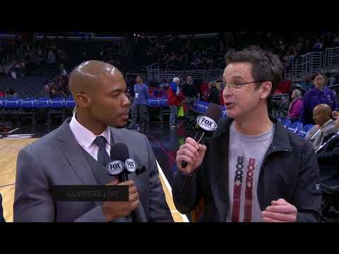 TIM KITZROW - VOICE OF NBA JAM - STOPS BY FOX SPORTS - CLIPPERS LIVE