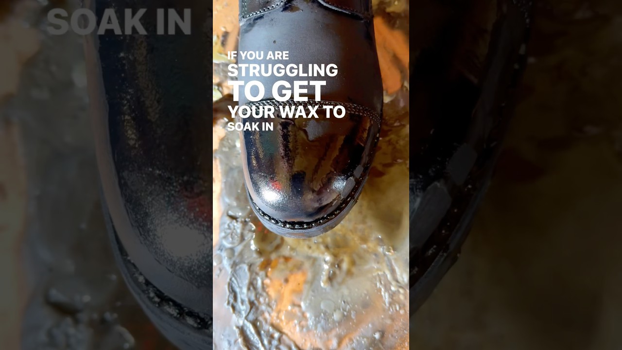 The most common mistake when using beeswax on shoes, is not sanding them 