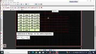 Construcción de una Distribución de Frecuencias con Intervalos de Clase.EJ1