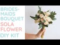 How to make an easy bridesmaid bouquet using wood flowers (DIY Kit)