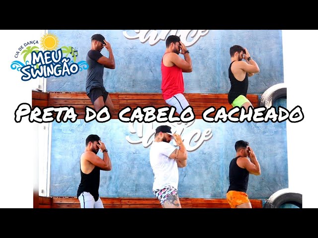 Preta do cabelo cacheado (de lado) - MC Roginho u0026 TH CDM - Coreografia - Meu Swingão. class=