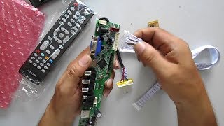 How To Install Universal MotherBoard to Any LED LCD TV Easily
