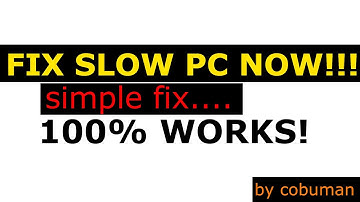 Tech Support Courses TOP 5 REASONS WHY COMPUTER IS SLOW. 100% WORKS SIMPLE FIX.