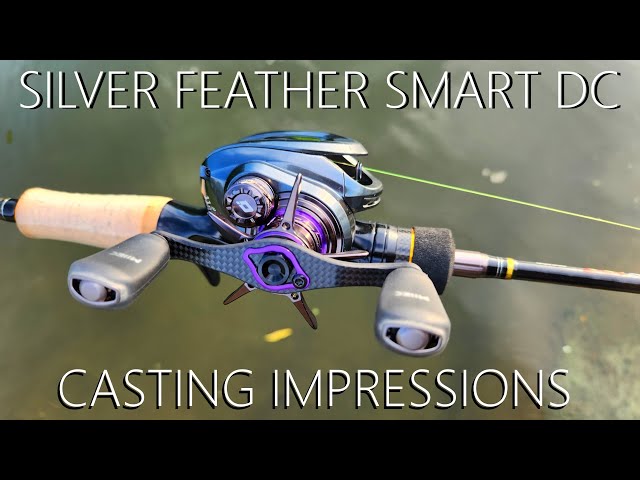CASTING TEST... DMK SILVER FEATHER SMART DC AT LAST!!! - YouTube