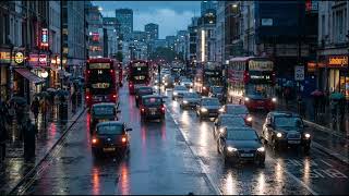 Traffic Noise After Rain | Wet Road City Ambience Sound Effect