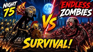 NIGHT 75 SURVIVAL! 😱 Can The Legend Army Defeat Endless Zombies?