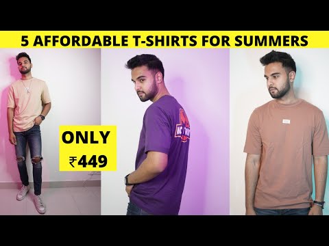 Best Budget T-Shirts For Men Under ₹500 | Men's Long Sleeves Half T-shirt in