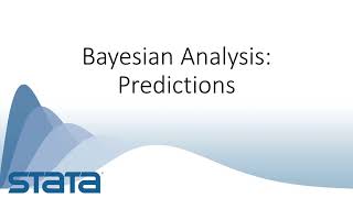 Bayesian analysis  Predictions