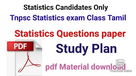 Statistics exam Tnpsc class in tamil/Statistics exam Questions paper/Tnpsc statistics exam class