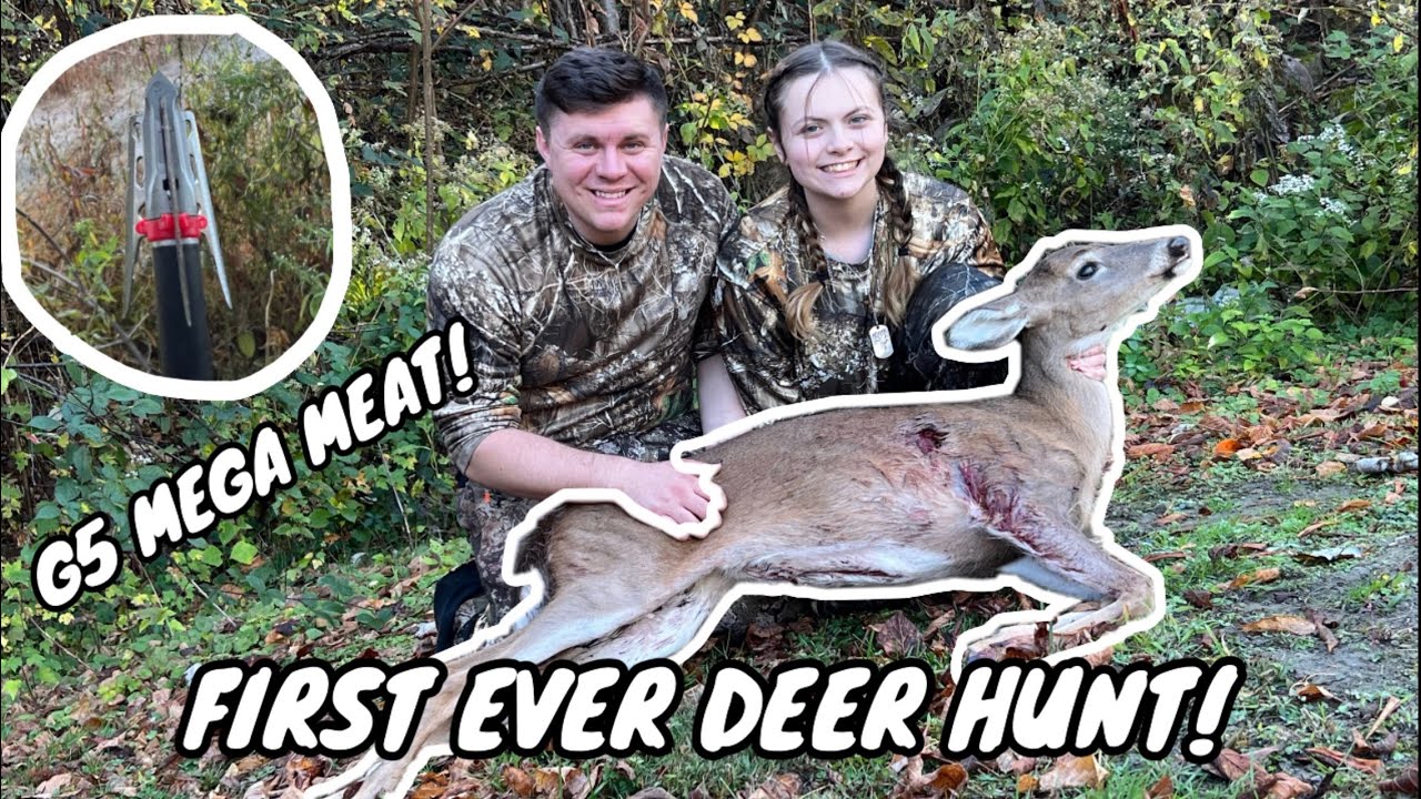 MY SISTER’S FIRST DEER HUNT!! (Testing the new G5 Mega Meat broadheads