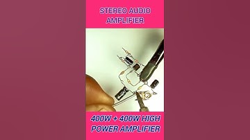 AMAZING SIMPLE POWERFUL 1000W STEREO AUDIO AMPLIFIER MAKING #circuitmaker #perfectcircuit #moog