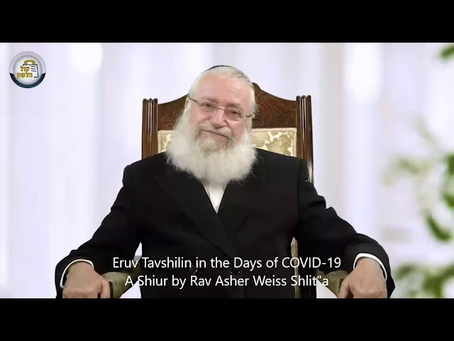 Eruv Tavshilin in the Days of COVID-19 - A Shiur by Rav Asher Weiss Shlit''a