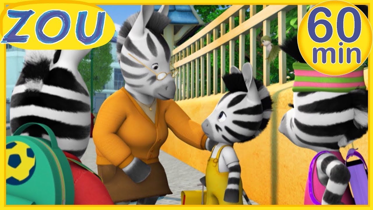 Zou en español 🎒LA VUELTA AL COLE  🛴60 min RECOPILACIÓN | Dibujos animados